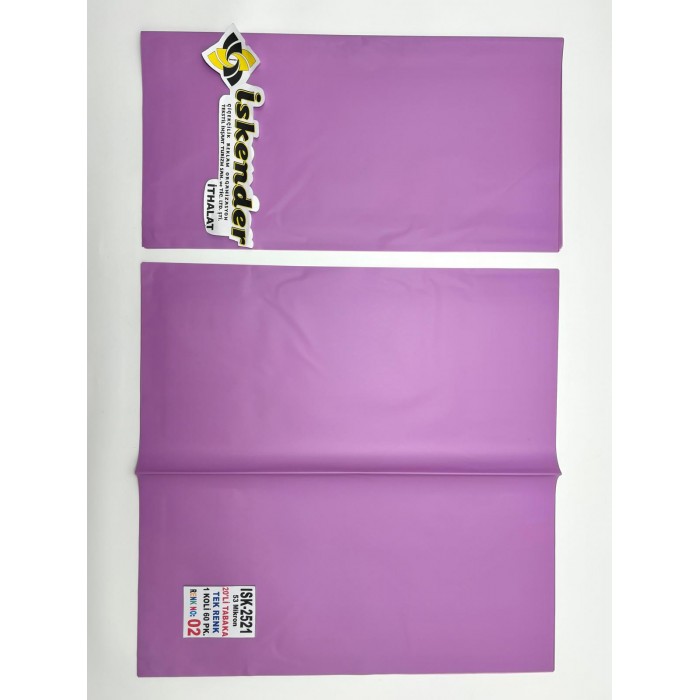 ISK-2521-02 LİLA DÜZ RENK JELATİN