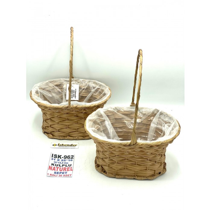 ISK-962 KULPLU SEPET 1 KOLİ 30 ADET 