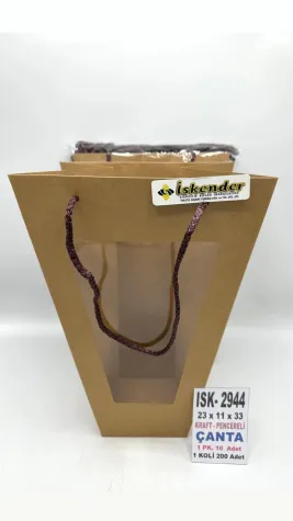 KRAFT PENCERELİ ÇANTA